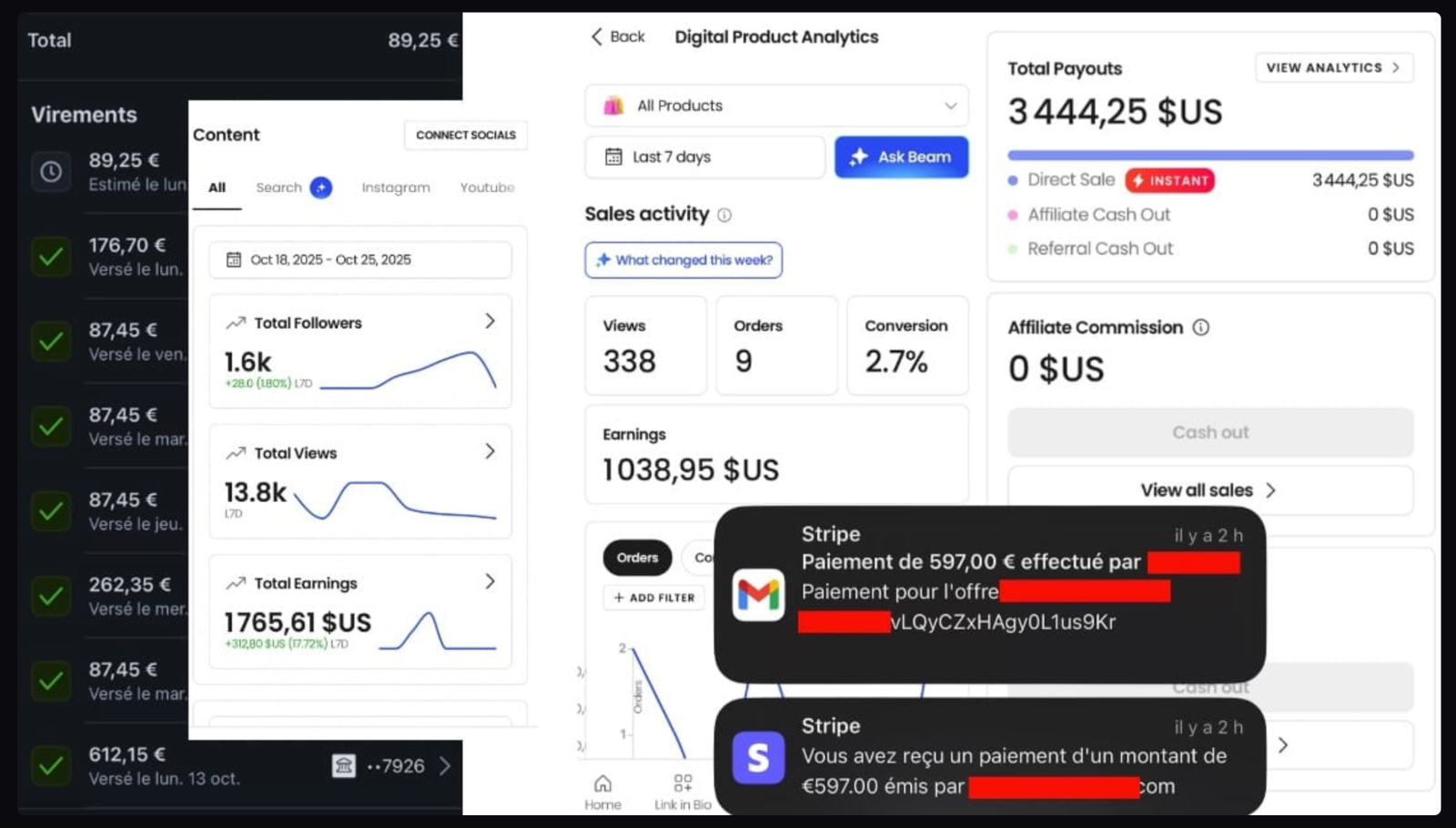 Paiements et revenus digitaux
